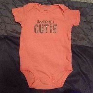 Uncle's number 1 cutie onesie